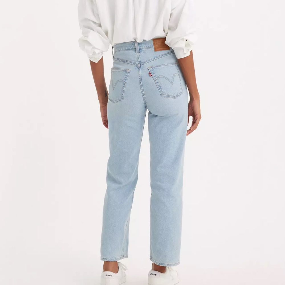 Levi's rib cage straight ankle Women's Light Blue Jeans